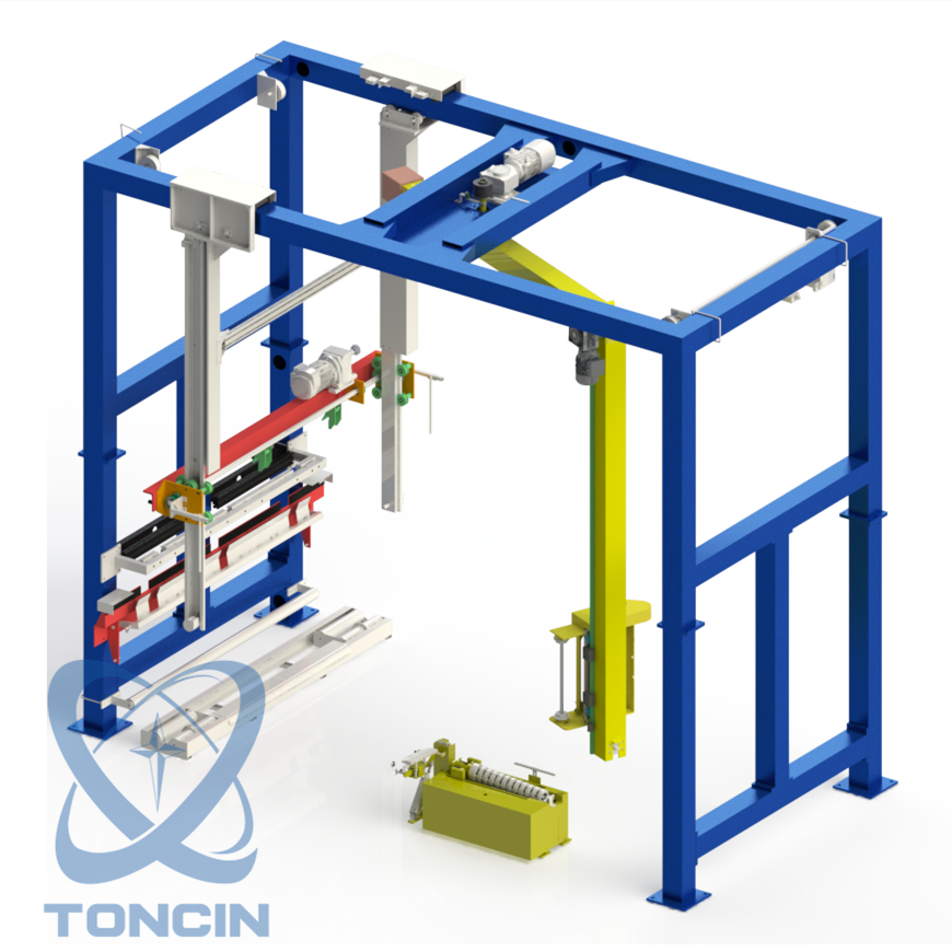 Máquina de embalar rotativa automática de transporte pesado Máquina de embalagem (tipo online, uso para linha de embalagem)