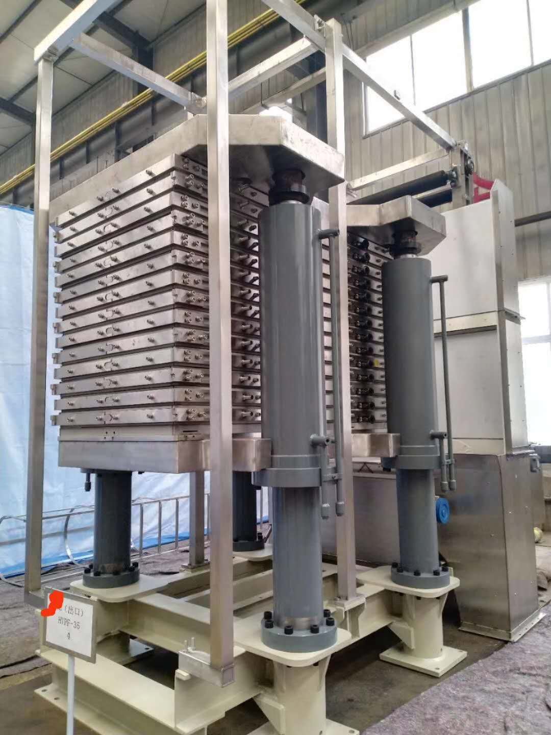 Filtro de prensa de vácuo vertical automático de torre para indústria química